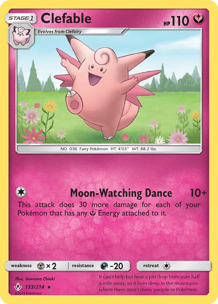 Clefable (133/214) [Sun &amp; Moon: Unbroken Bonds] 