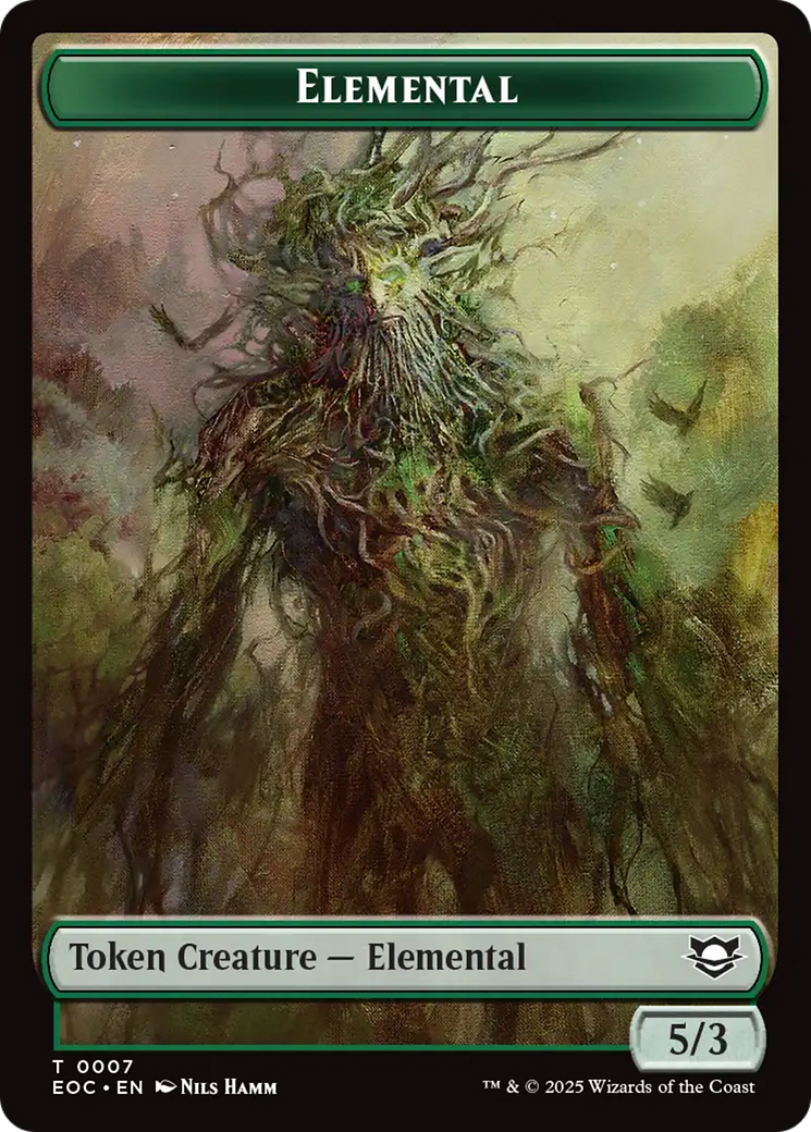 Beast (0006) // Elemental (0007) Double-Sided Token [Edge of Eternities Tokens]