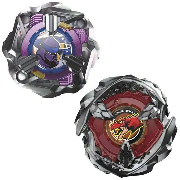 Beyblade X - Dual Pack - Beat Tyranno 4-70Q (Attack Type) / Knife Shinobi 4-80HN (Defense Type)