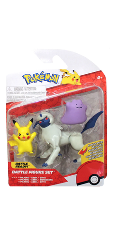 Pokémon - 3 Battle Figure Pack (Pikachu - Ditto - Absol)