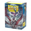 Dragon Shield - Standard Matte Dual Sleeves - Cobalt & Silver (100)