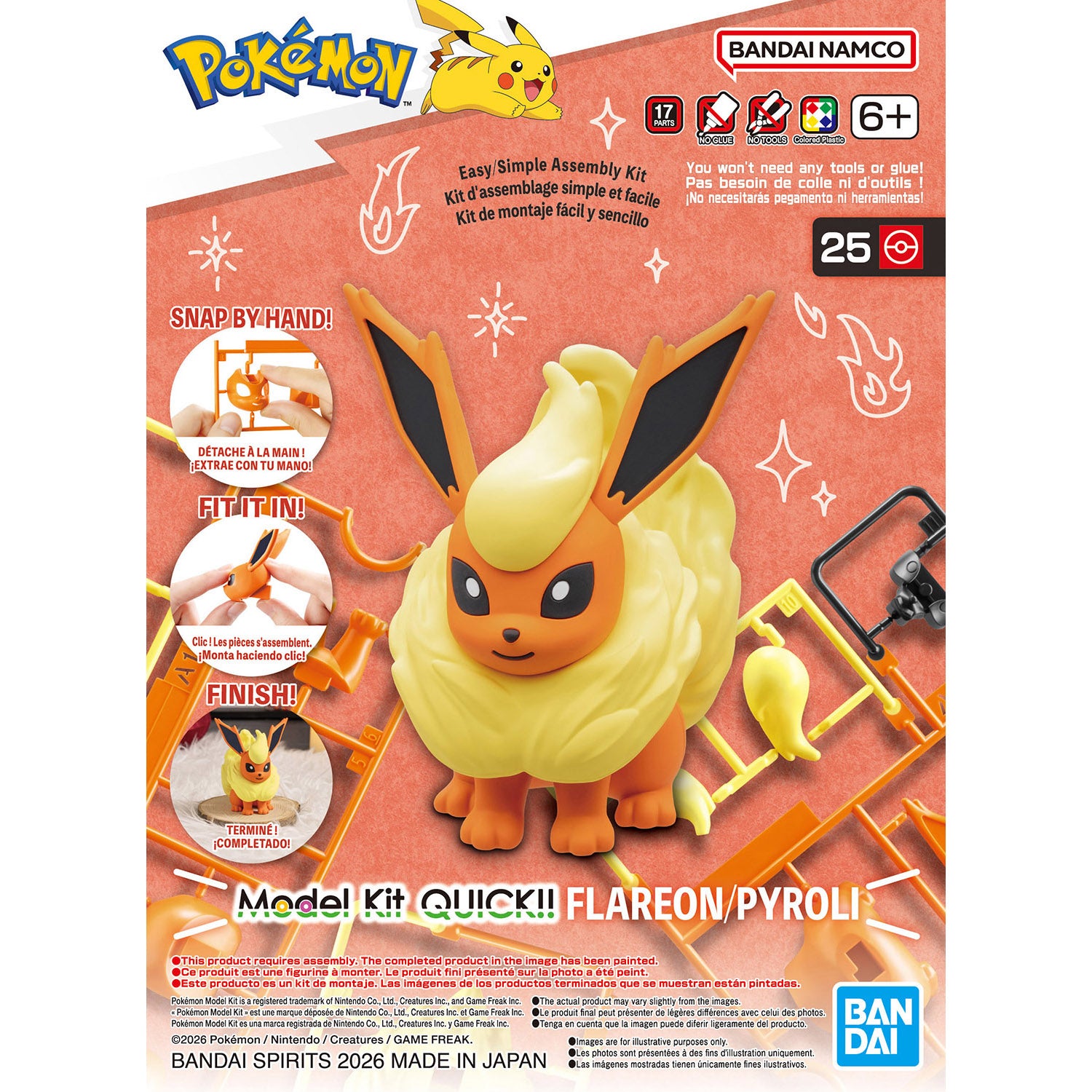 Pokémon - Flareon - Model Kit