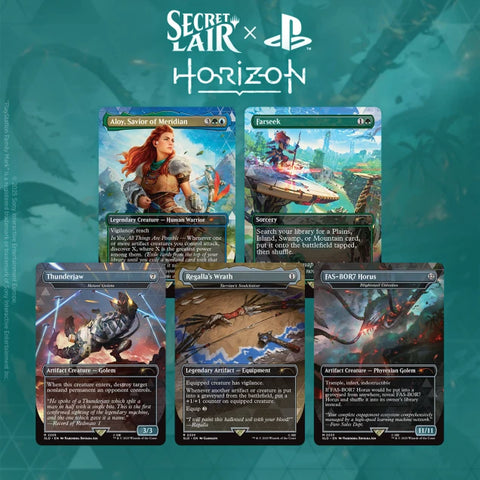 Magic The Gathering - Secret Lair: Drop Series - Playstation Super Drop - Horizon Zero Dawn : Huntress And The Machines (Non-Foil)