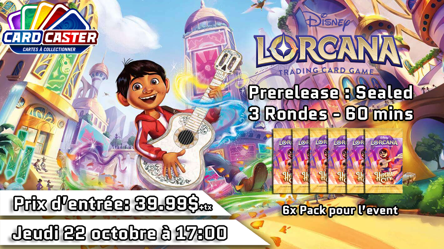 Disney Lorcana - Hyperion City Prerelease - Jeudi 22 octobre 17h00