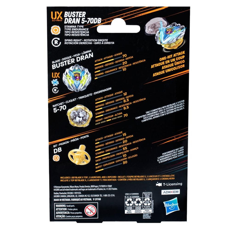 Beyblade X - Buster Dran 5-70DB UX (Stamina Type)