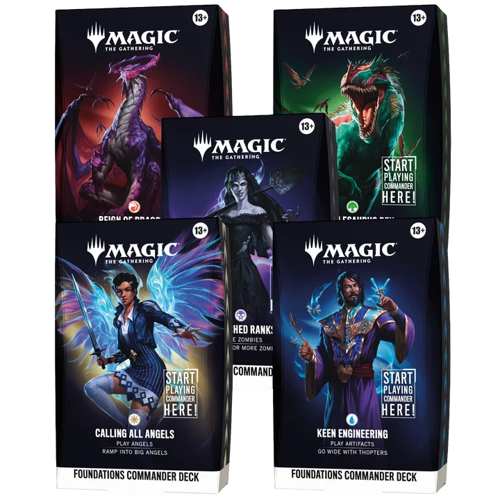 *Pre-Order* Magic The Gathering - Foundations - All 5 Commander Decks