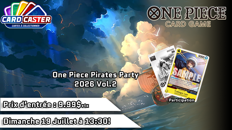One Piece Pirate Party 2026 Vol.2 - Dimanche 19 Juillet 13h30
