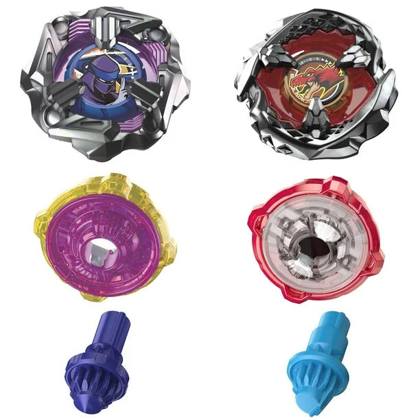 Beyblade X - Dual Pack - Beat Tyranno 4-70Q (Attack Type) / Knife Shinobi 4-80HN (Defense Type)