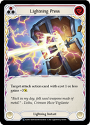 Lightning Press (Red) [U-ELE183] (Tales of Aria Unlimited)  Unlimited Rainbow Foil