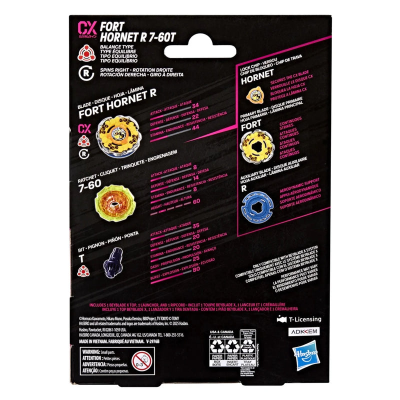 Beyblade X - Fort Hornet R 7-60T CX (Balance Type)