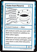 Visitor from Planet Q (2021 Edition) [Mystery Booster Playtest Cards]