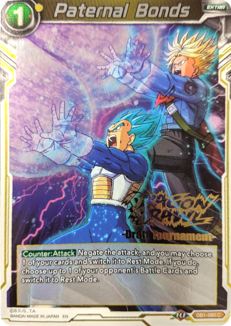 Paternal Bonds (Dragon Brawl Draft Tournament Gold Stamped) (DB1-080) [Promotion Cards] 
