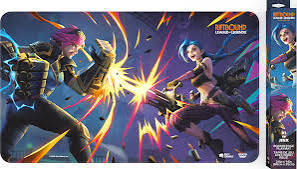 League Of Legends - Riftbound Vendetta - Vi vs Jinx Playmat