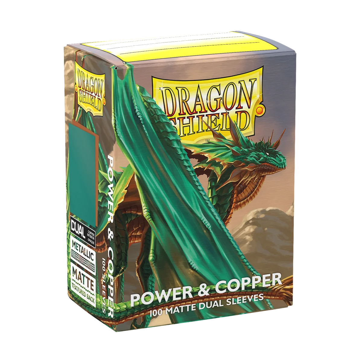 Dragon Shield - Metallic Matte Dual Sleeves - Power & Copper (100)
