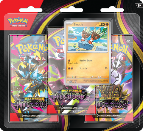 *Pre-Order* Pokémon - Pitch Black - Binacle - 3 Pack Blister
