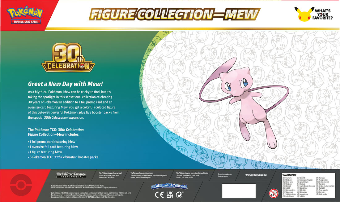 *Pre-Order* Pokémon - 30th Celebration - Mew Figure Collection