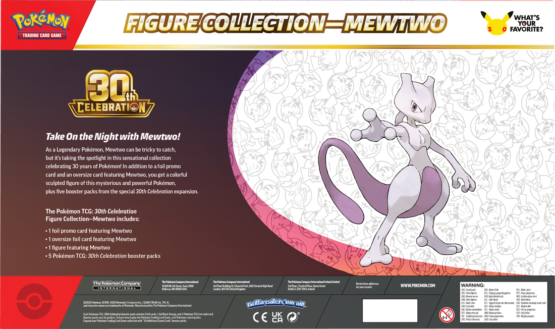 *Pre-Order* Pokémon - 30th Celebration - Mewtwo Figure Collection