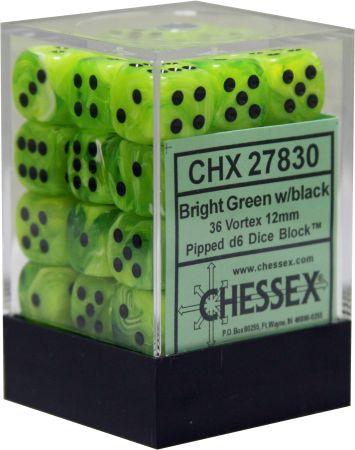 Dices (36D6) - Chessex Vortex (Choose your Color)