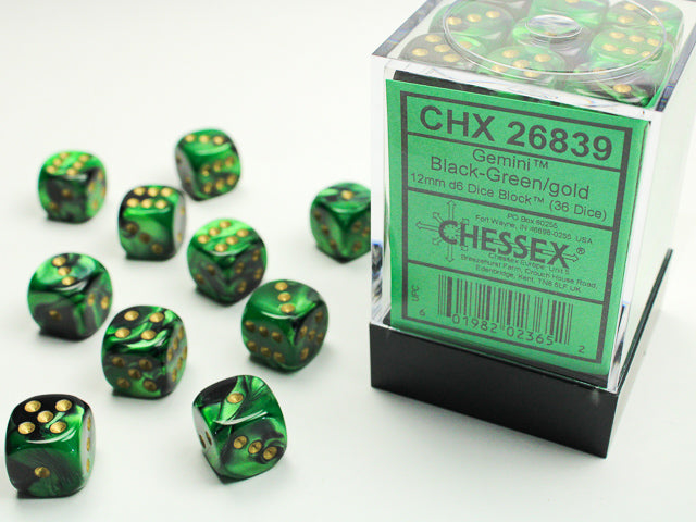 Dices (36D6) - Chessex Gemini (Choose your Color)