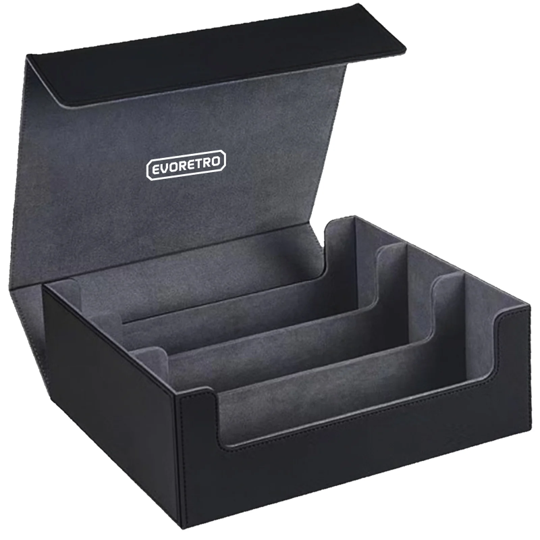 Evoretro - Magnetic Card Deck Storage Case - 3 Rows