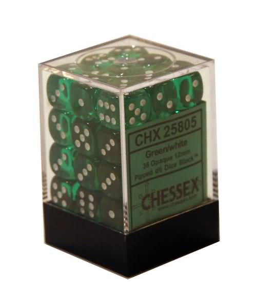 Dices (36D6) - Chessex Translucent (Choose your Color)