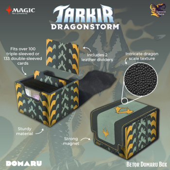 Gatherers Tavern - Magic The Gathering Tarkir : Dragonstorm - Domaru Deck Box (Choose your Design)