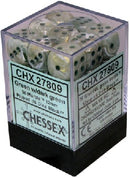 Dices (36D6) - Chessex Marble (Choose your Color)
