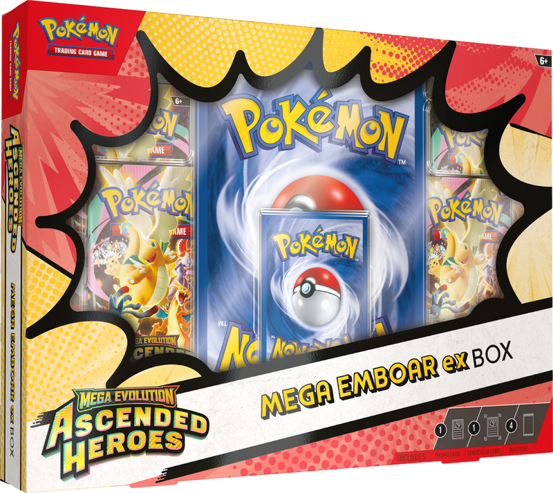 *Pre-Order* Pokémon - Mega Evolution: Ascended Heroes - Mega Emboar ex Box