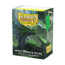 Dragon Shield - Standard Matte Dual Sleeves - Apple Green & Silver (100)