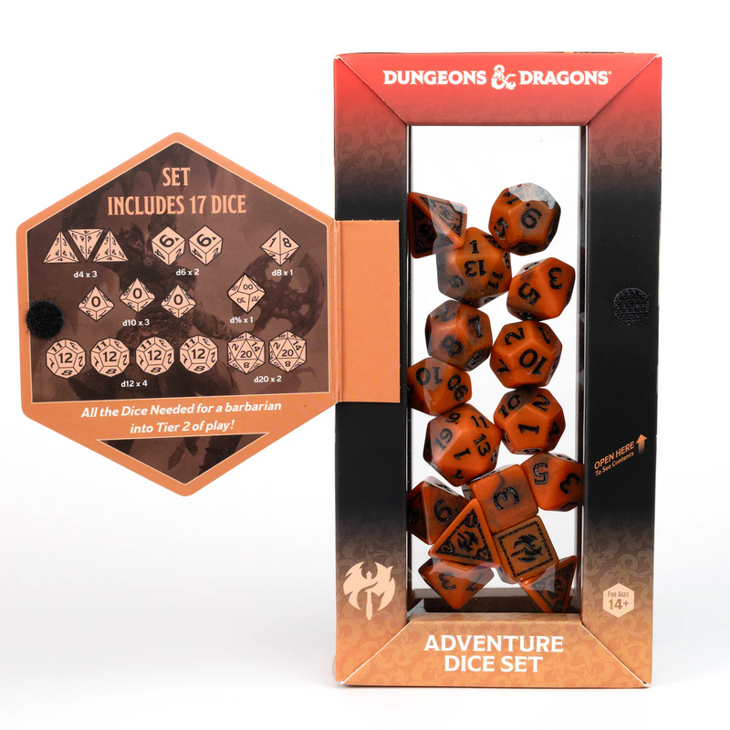Dungeons & Dragons - Adventure Dice Barbarian - Orange