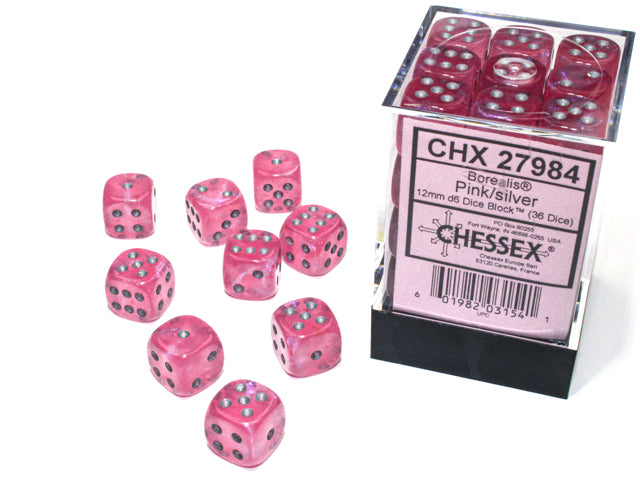 Dices (36D6) - Chessex Borealis (Choose your Color)