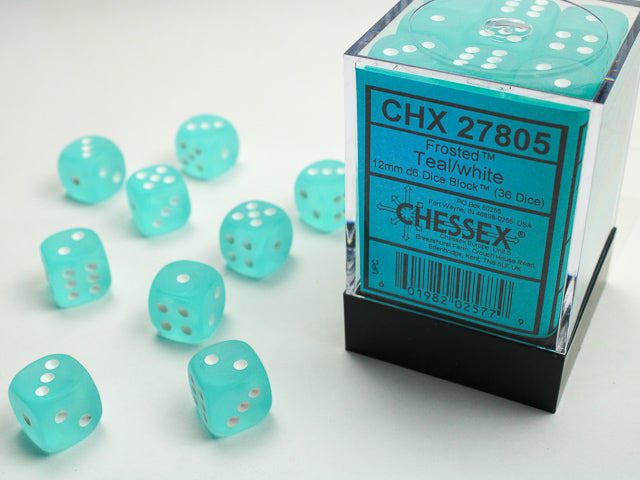 Dices (36D6) - Chessex Frosted (Choose your Color)