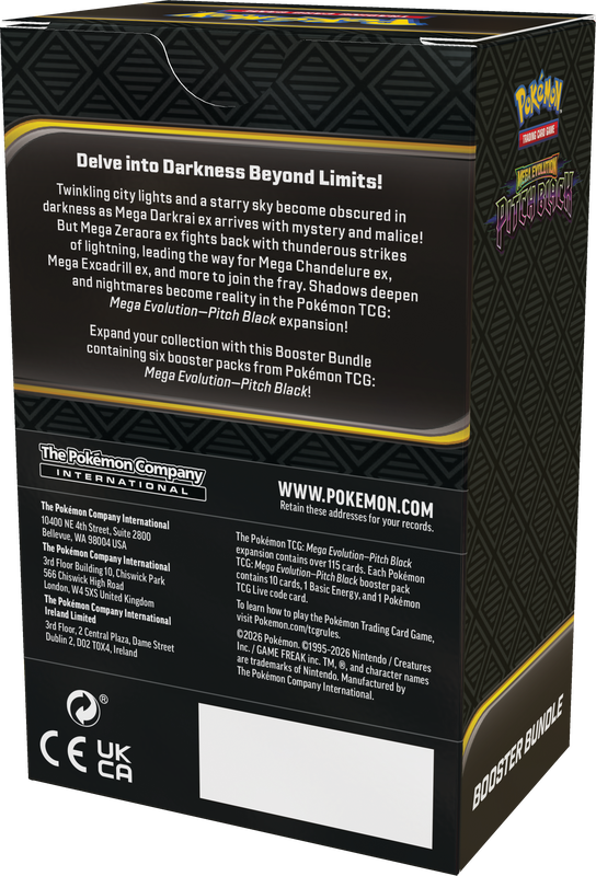 *Pre-Order* Pokémon - Mega Evolution: Pitch Black - Booster Bundle