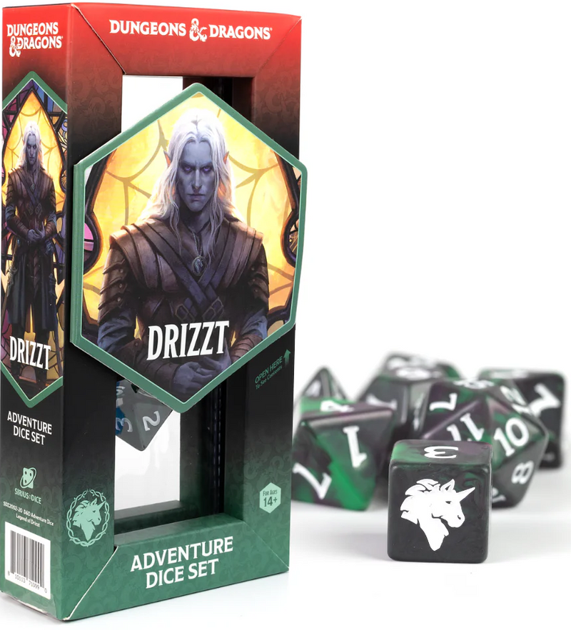 Dungeons & Dragons - Adventure Dice Legend of Drizzt - Green