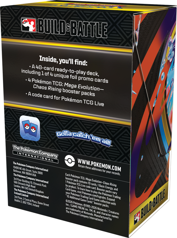 *Pre-Order* Pokémon - Mega Evolution: Chaos Rising - Build & Battle Box