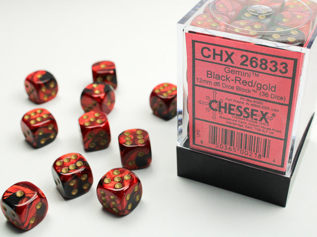Dices (36D6) - Chessex Gemini (Choose your Color)