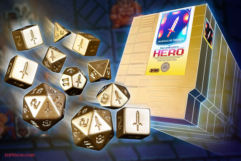 1UP Dice - Master Edition Mystical Sword - Polyhedral Dice Set