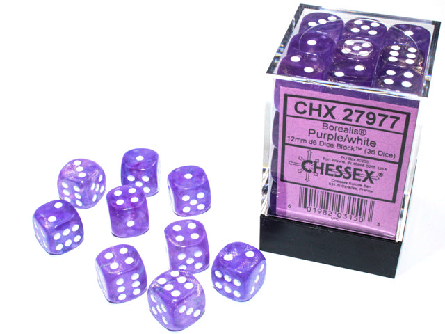 Dices (36D6) - Chessex Borealis (Choose your Color)