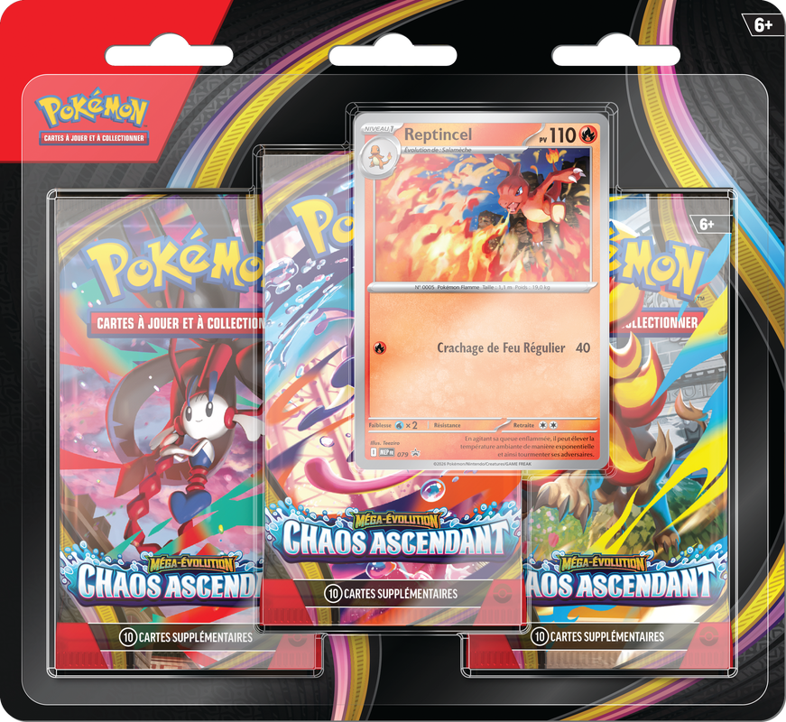 Pokémon - Chaos Ascendant - Reptincel - Tripack (French)