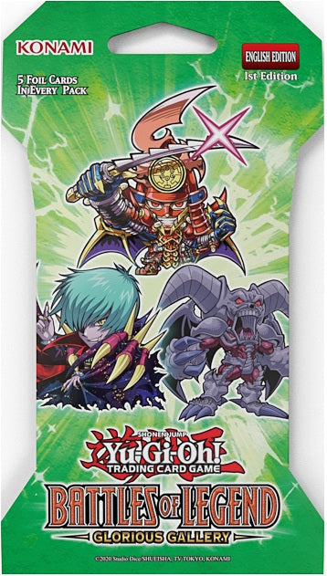 *Pre-Order* Yu-Gi-Oh! - Battles of Legend Glorious Gallery - Sleeved Booster Pack