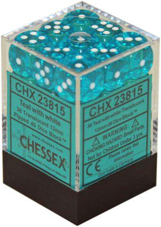 Dices (36D6) - Chessex Translucent (Choose your Color)
