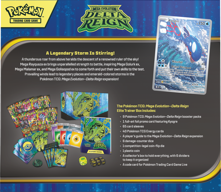 *Pre-Order* Pokémon - Mega Evolution: Delta Reign - Elite Trainer Box