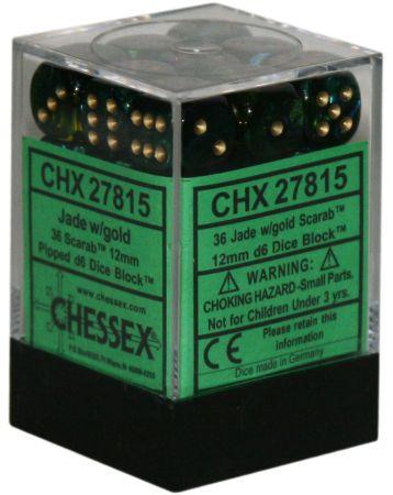 Dices (36D6) - Chessex Scarab (Choose your Color)