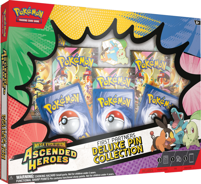 *Pre-Order* Pokémon - Mega Evolution: Ascended Heroes - First Partners Deluxe Pin Collection