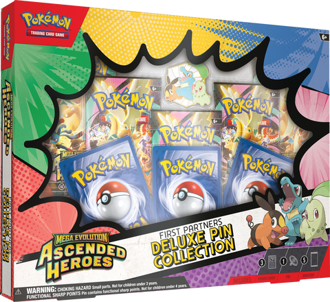 *Pre-Order* Pokémon - Mega Evolution: Ascended Heroes - First Partners Deluxe Pin Collection