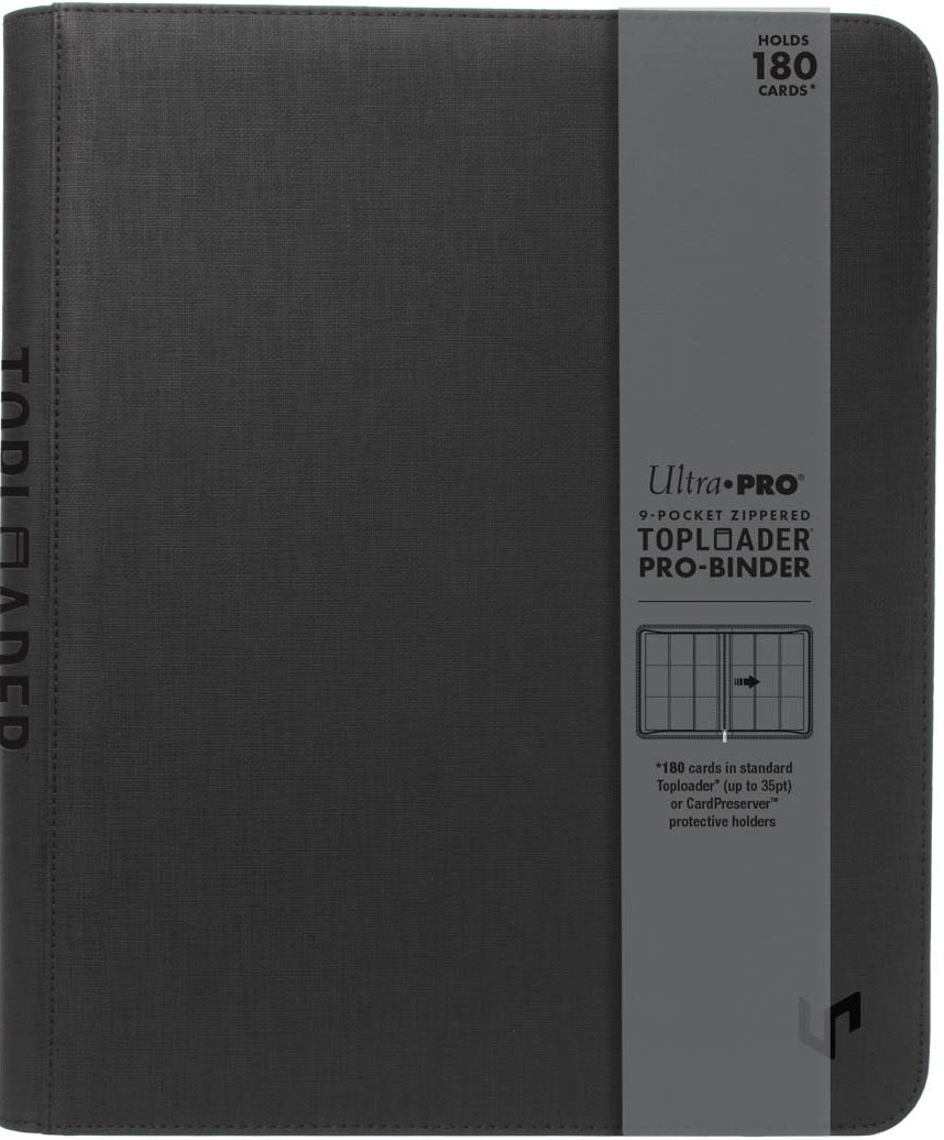 Ultra Pro - 9 Pocket Zippered Top Loader Binder (180)