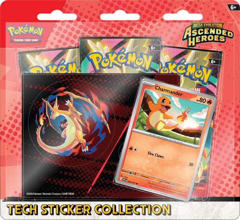 *Pre-Order* Pokémon - Mega Evolution: Ascended Heroes - Tech Sticker Collection (Charmander)