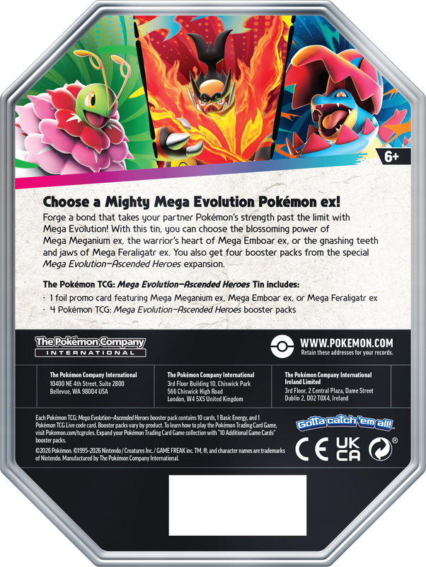 *Pre-Order* Pokémon - Ascended Heroes Tin - Mega Meganium
