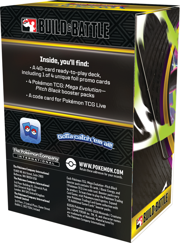 *Pre-Order* Pokémon - Mega Evolution: Pitch Black - Build & Battle Box