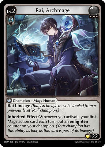 Rai, Archmage (008) [Dawn of Ashes: 1st Edition]
